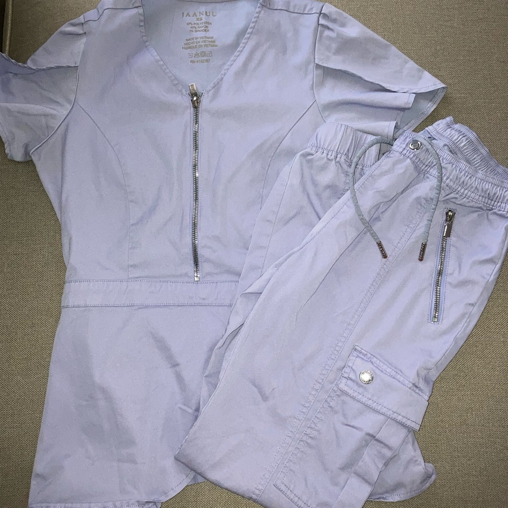 Jaanuu Lilac Scrub Set
